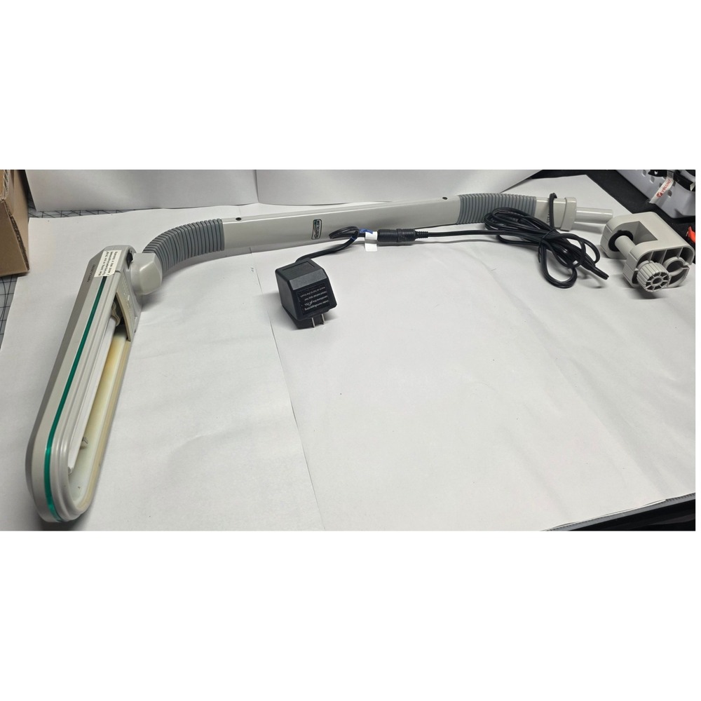 Ott-Lite TrueColor Task Lamp Clamp-On Desk Light Gray Flexible Gooseneck Lamp